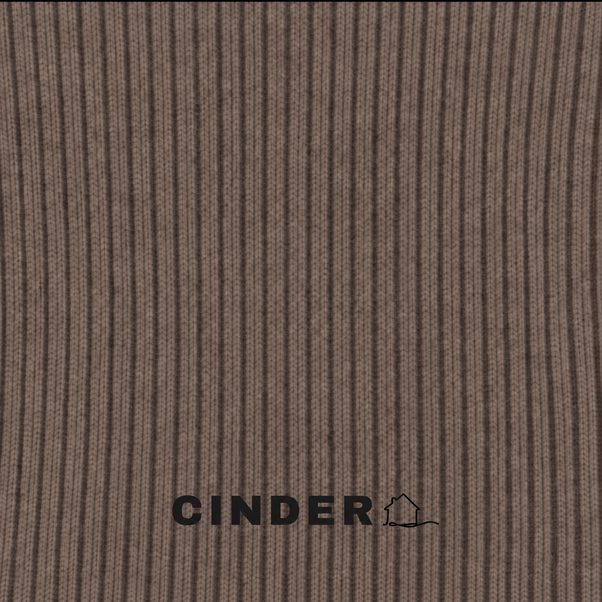 The Form Crop Short Sleeve rib knit swatch - cinder taupe - designed and made by The Knit House LA