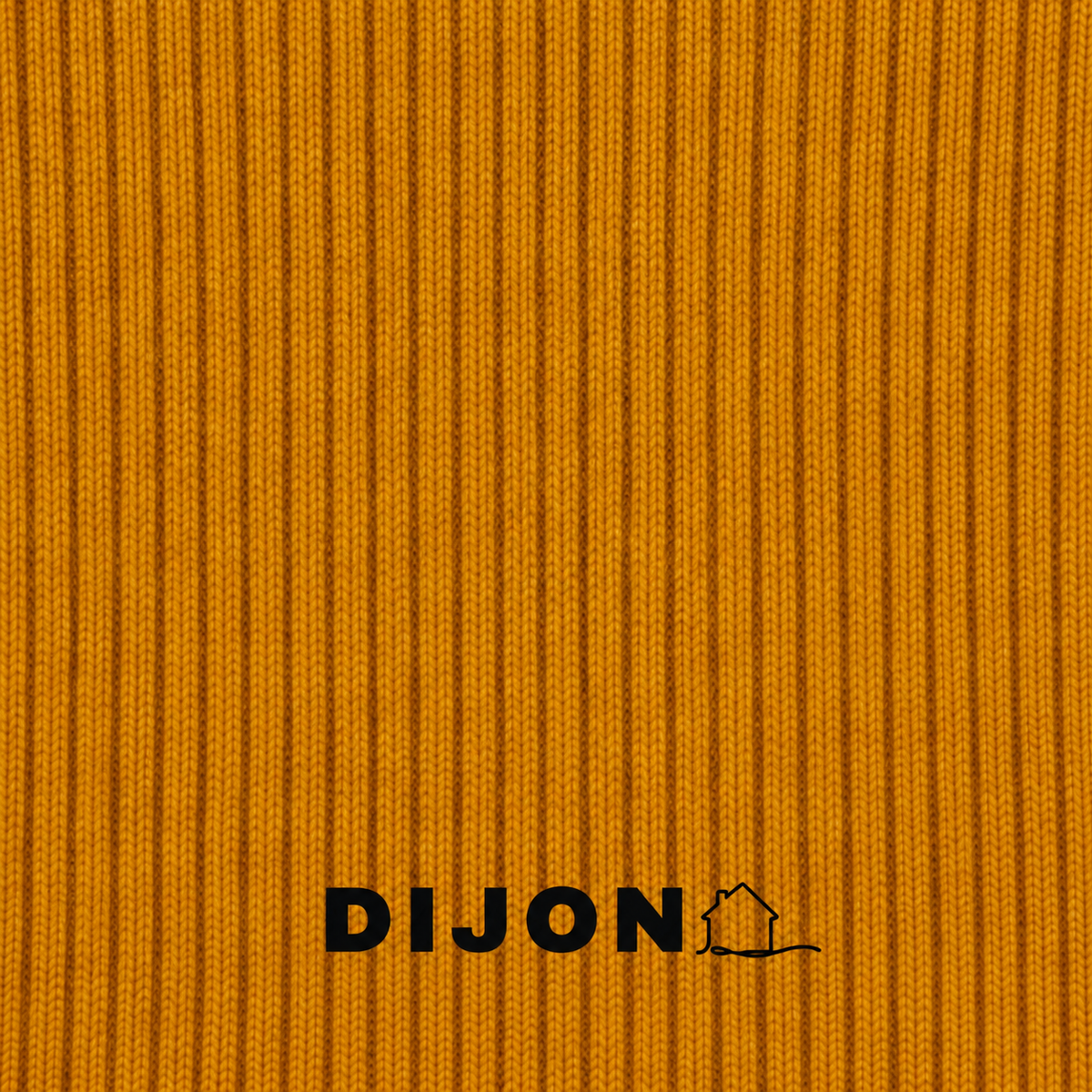 The Contour Short Sleeve sculpted knit swatch - dijon mustard - designed and made by The Knit House LA