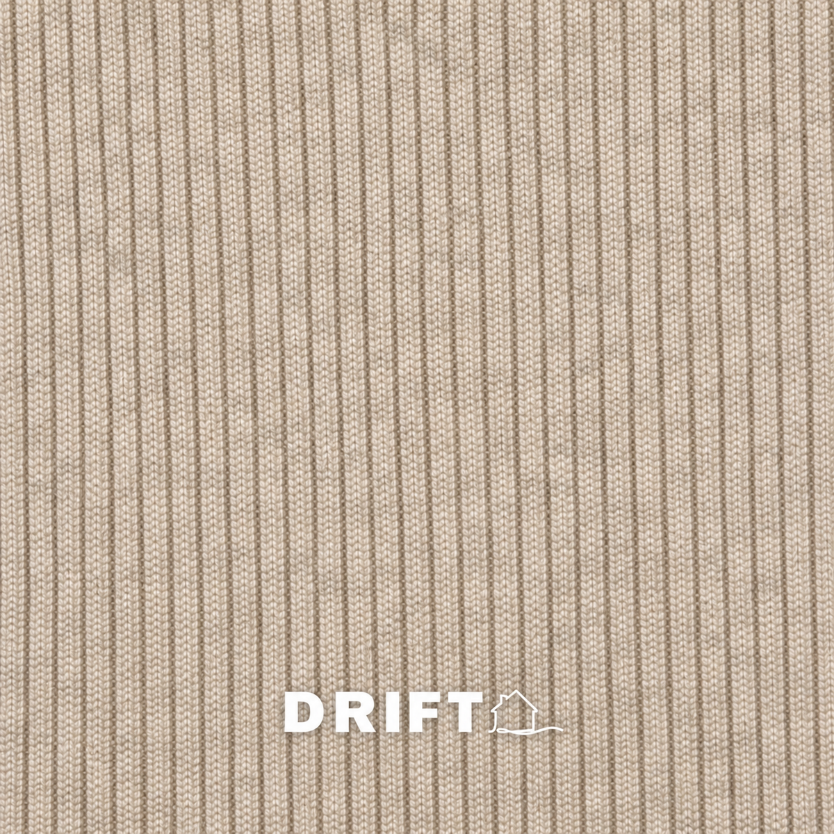 The Sculpt Midi rib knit swatch - drift beige - designed and made by The Knit House LA