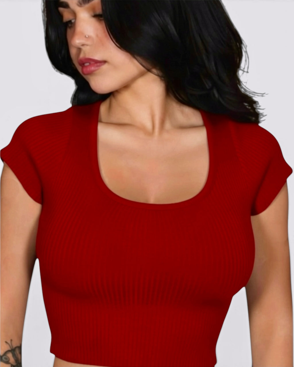 The Contour Crop Short Sleeve