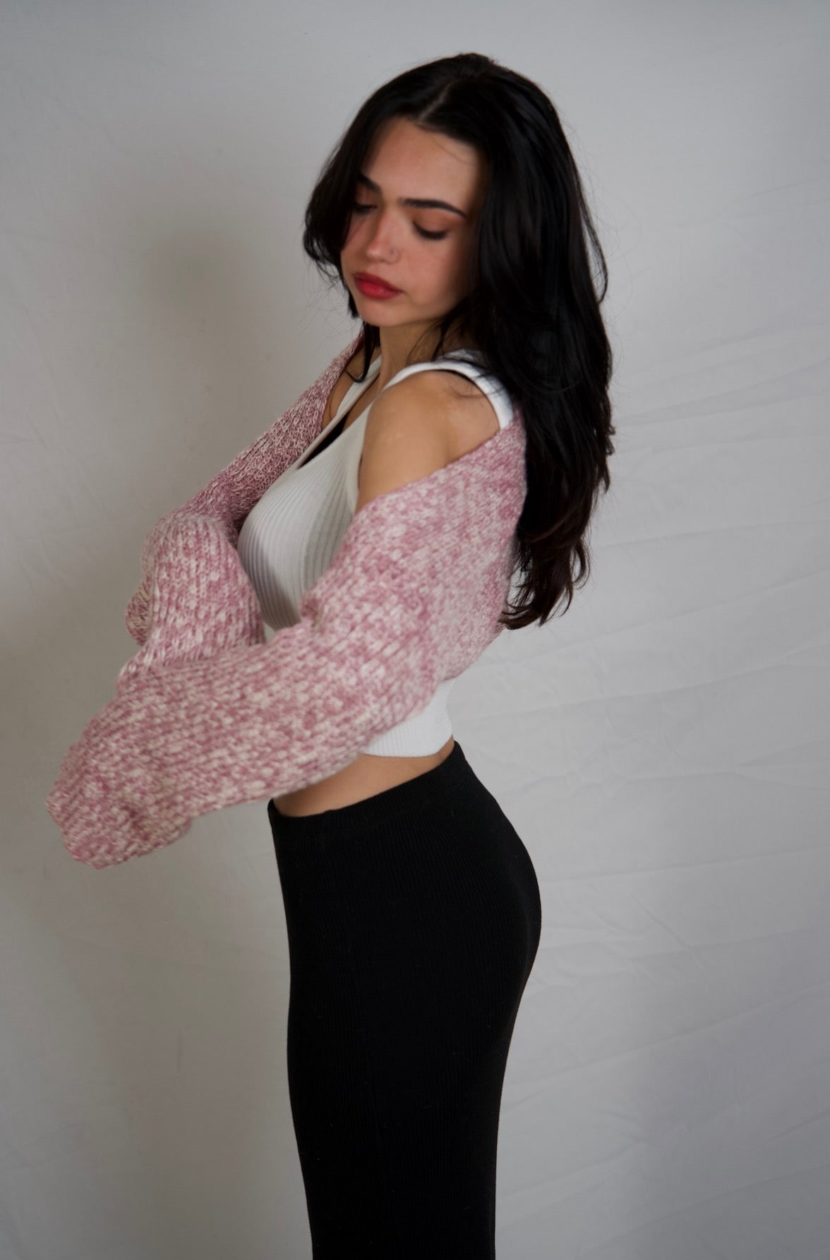 The Heirloom Shrug - Orchid Bone - The Knit House LA