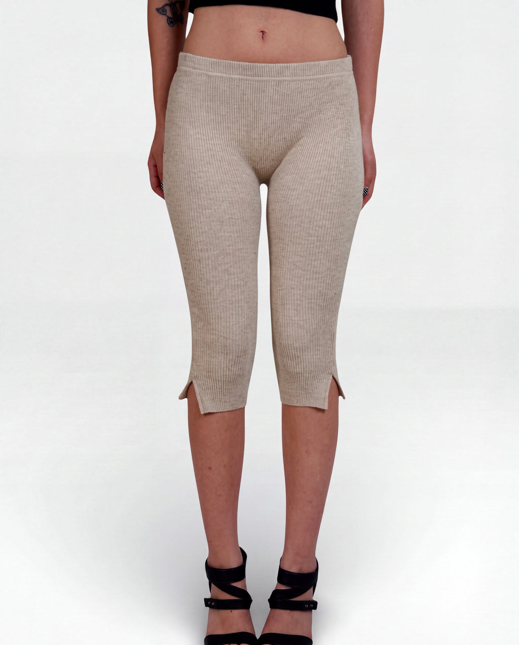 The Sculpt Slit Capri - The Knit House LA